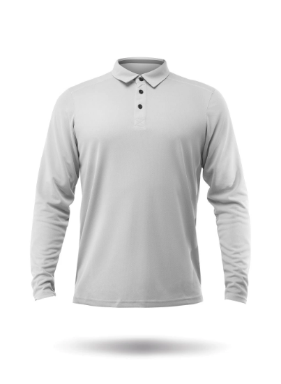 Picture of Mens ZhikDry LT Long Sleeve Polo - Ash