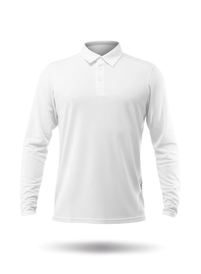 Picture of Mens ZhikDry LT Long Sleeve Polo - White